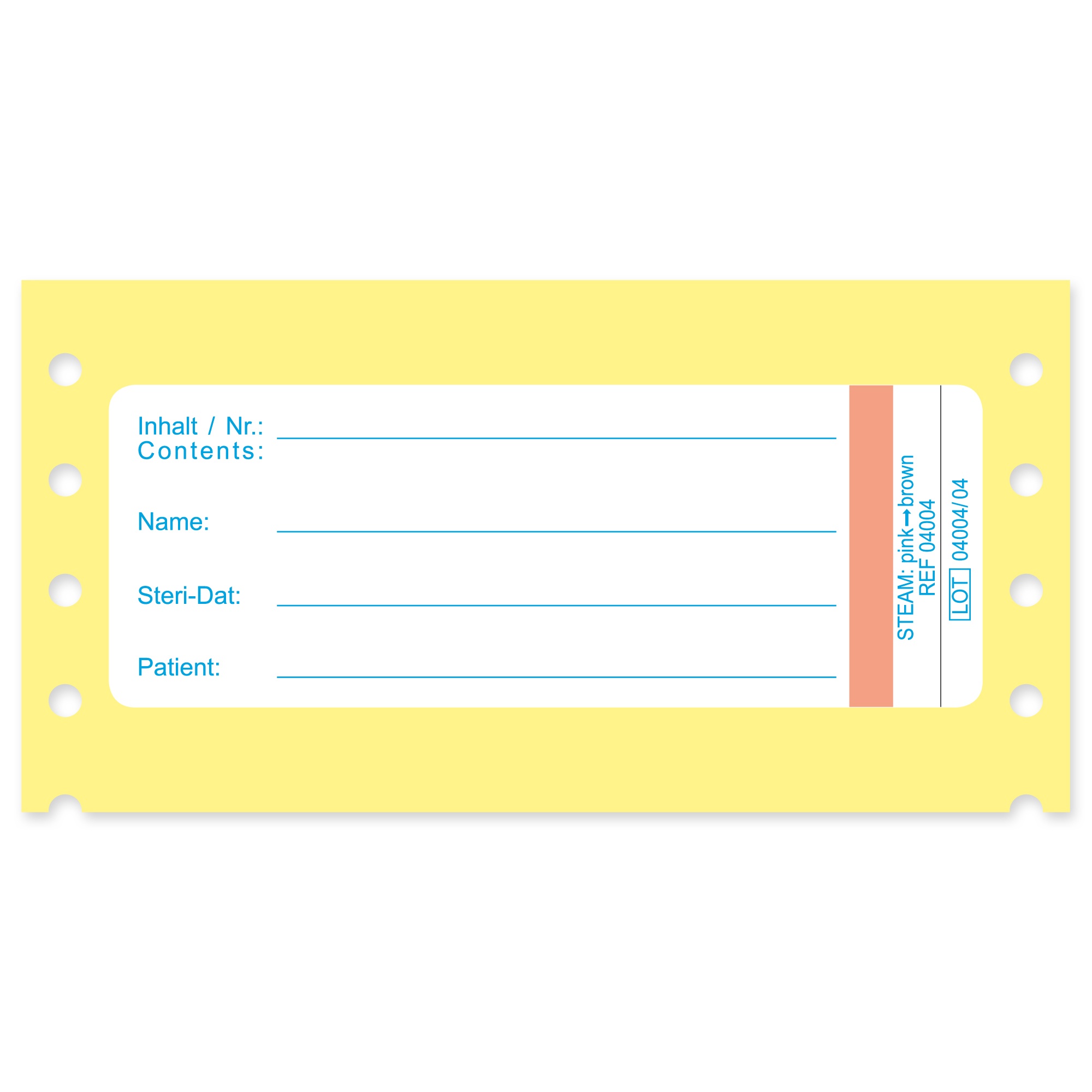 Paper labels with line division Image